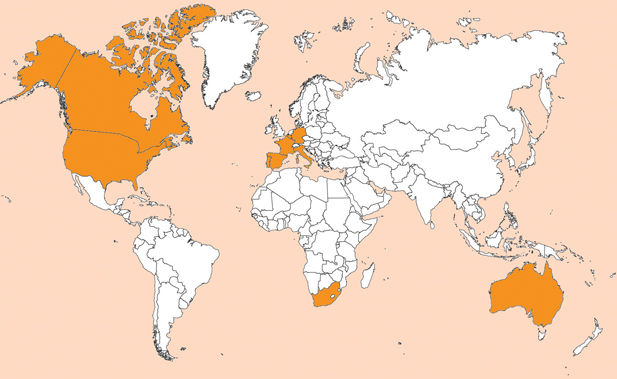 Un mosaico de 94 empresas procedente de 11 países y 19 subsectores